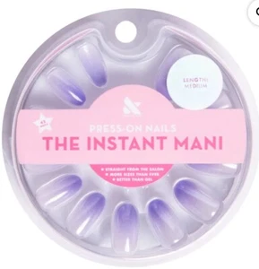 Olive & June Press-on Artificial Nails -  Oval Medium - Purple Chrome - 42 ct - Picture 1 of 6