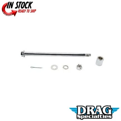 Drag Specialties Chrome Rear Axle Kit for Harley Softail 86-99 DS-223049 - Image 1 of 3