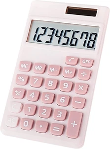 Basic Calculator, Desktop Cute Pocket Size Mini Calculators for School, Office, - Picture 1 of 9