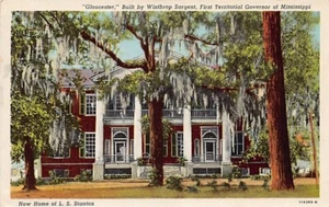 Postal MS: Gloucester, Winthrop Sargent, Natchez, Mississippi publicada 1952 - Imagen 1 de 2