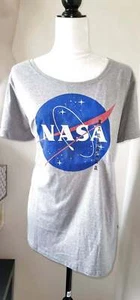 Neu mit Etikett! NASA Gr. XXL / 2X Damen grau NASA T-Shirt Baumwolle Grafik - Bild 1 von 1