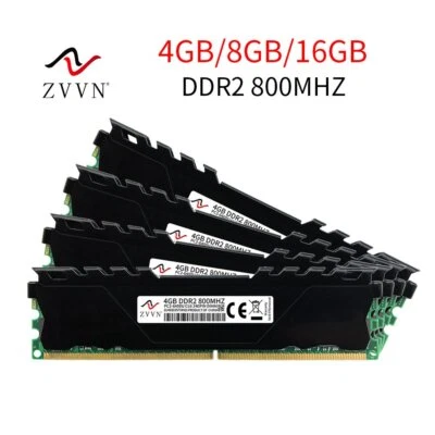 ZVVN 16GB 8GB 4GB DDR2 800MHz PC2-6400U 240Pin DIMM intel Desktop Arbeitsspeicher DE