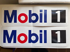 2X MOBIL 1 RACING OIL GAS RACING DECALS 15” L x 4.5” H