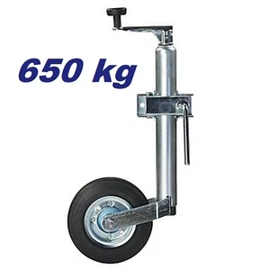 Schwerlaststützrad 650kg + Kurbel, Anhängerstützrad  Stützrad Anhänger/Agrar  - Zdjęcie 1 z 3
