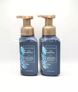Bath & Body Works Crisp Morning Air Gentle Foaming Hand Soap 8.75 oz Set of 2 - Picture 1 of 1
