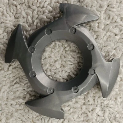 Lego 98341 Ninjago Anillo Giratorio 4 x 4 y 2 x 2 Agujeros 4 Extremos de Flecha Plano Plateado Foto 1 de 3