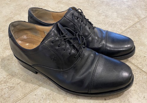Scarpe eleganti Clarks uomo nere in pelle con cappuccio taglia 8 5 robuste collezione artigianale