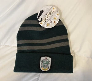 NEW Harry Potter SLYTHERIN Knit Beanie Hat Stocking Cap Green w/tag - Picture 1 of 4