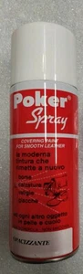 POKER SPRAY 400 ml VERNICE NEUTRO TRASPARENTE INCOLORE PAINT TINTURA PELLE CUOIO - Picture 1 of 2
