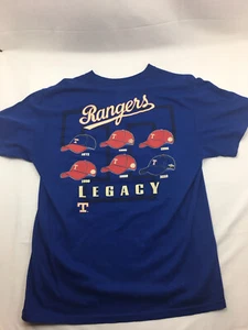 Texas Rangers Cap Mütze Legacy T-Shirt American League Majestic Blau Herren L - R7 - Bild 1 von 6