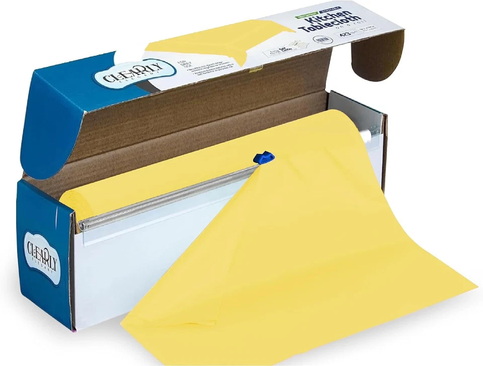 ClearlyElegant: Bonito diseño sólido, fiesta/boda/evento, rollo de mantel con cortador Foto 1 de 4