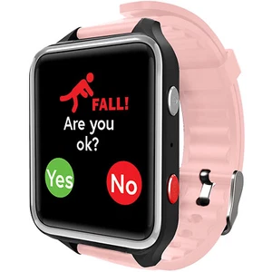 Senioren Notruf Armband mit Notfallknopf, GPS Ortung - CPR Guardian 3 Uhr (Rosa) - Bild 1 von 10
