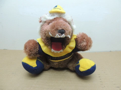 Vintage 1989 Wallace Michigan Wolverines Plush  7” Plush RARE U Of M Cover