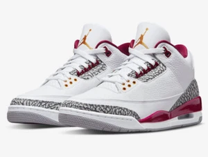 US11 Air Jordan 3 Cardinal Red FREE SHIP - Picture 1 of 1
