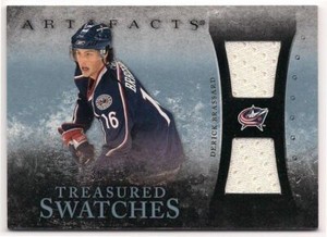 Derick Brassard 10-11 UD Artifacts Treasured Swatches Dual Jersey Blue /35