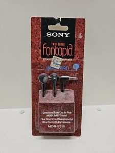 Vintage Sony Walkman Earphones  MDR-E515 Fontopid New Old Stock Headphones (A2) - Picture 1 of 3