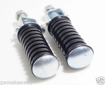 Par de clavijas de pie traseras de goma para Yamaha DT100 DT125 DT175  Foto 1 de 4