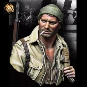 Busto modelo de resina 1/10 soldado paracaidista de Estados Unidos Segunda Guerra Mundial 17ª División Aerotransportada sin pintar - Imagen 1 de 2