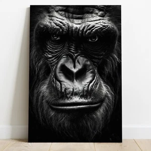 Leinwand Bild - Wandbild XXL , Tier Gorilla Affen Modern Kunst Dekoration - Bild 1 von 5