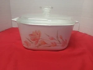 Vintage Corning Ware  Floral Garland 3 Liter A-3-B Casserole Dish & lid - Picture 1 of 16