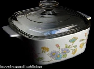  CORNING WARE PASTEL BOUQUET 5 L 5 QT Dutch Oven Casserole Roaster A-5-B - Picture 1 of 1