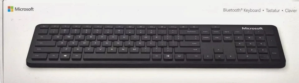 Microsoft Bluetooth Keyboard Tastatur QSZ-00006 Schwarz - AZERTY Französisch - Bild 1 von 1