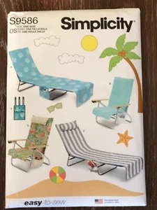 SIMPLICITY 9586 WOHNDEKO LOUNGE & STRANDKORBBEZÜGE MUSTER - NEU - UNGESCHNITTEN - Bild 1 von 1