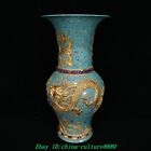 15 "Knock - four en porcelaine crevaison Dragon Feng vase