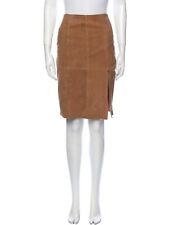 Intermix Womens Genuine Goat Suede Midi Pencil Skirt Size 0