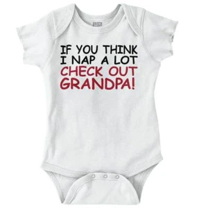 Grandpa Birthday Shower Cute Gift From Papa Newborn Baby Boy Girl Infant Romper - Picture 1 of 9