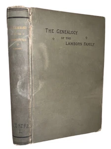 1894, 1st, GENEALOGY OF THE LAMBORN FAMILY WITH HISTORY, by SAMUEL LAMBORN - Picture 1 of 12