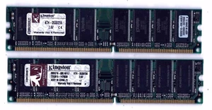 2 stück Kingston KTH-D530/256 256MB PC3200 CL3 DDR Speichermodule gebraucht - Bild 1 von 4