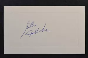 Gilles Meloche signed Index Notizkarte Auto Autogramm California Golden Seals - Bild 1 von 2