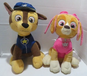NICKELODEON PAW PATROL CHASE & SKYE 16" PLUSH STUFFED DOGS - Picture 1 of 10
