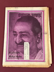Meher Baba by Pete Townshend Rolling Stone Magazine 71 1970 Michael Jackson 5 - Picture 1 of 7