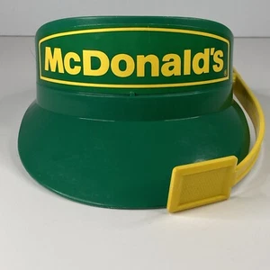 Sombrero visera vintage para niños McDonalds Drive-Thru verde 1988 Fisher Price - Imagen 1 de 8