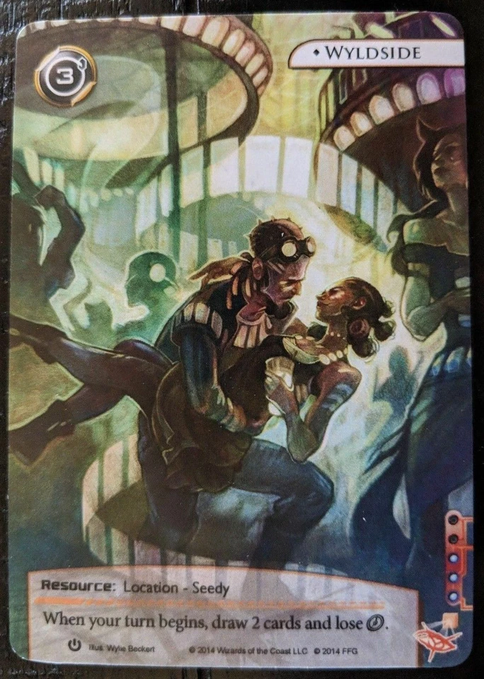 Android Netrunner Wyldside alt full art card promo - Image 1 of 1