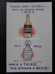 Bamforth & Co USA PC Whisky & Crazy Water ONES A TALKIE THE OTHERS A MOVIE! 2063 - Picture 1 of 2