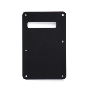 Aluminum Alloy Electric Guitar BackPlate Vintage Single Hole Black For FD ST SQ - Picture 1 of 5
