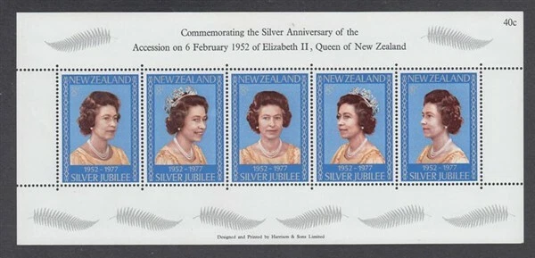 NUEVA ZELANDA 1977 M/S JUBILEO DE PLATA (ID:MM606) Foto 1 de 1