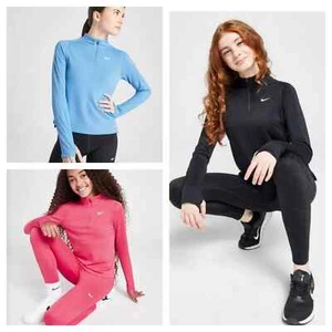 Nike Girls' Long Sleeve T-Shirt Dri- FiT Top All Sizes Available XS to XL - Picture 1 of 17