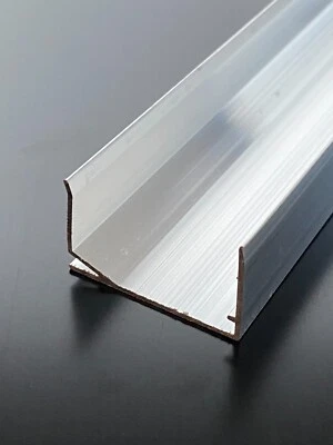 GOSMANN U-Profil 32mm Alu Aluminium blank für Stegplatten SDP Gewächshaus Sandwichplatte