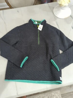 Crewcuts J. Sudadera Pullover Reversible Crew Boys L 10 11 Media Cremallera Popover  Foto 1 de 4