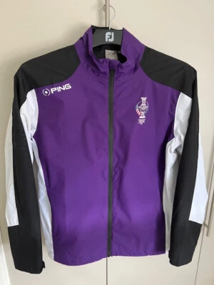 Mens PING  Solheim Cup Gleneagles Scotland Full Zip Lined Golf Jacket Size M - Image 1 of 4