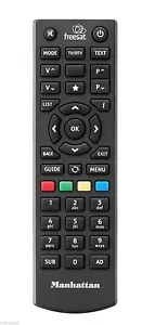New Manhattan Plaza Freesat Remote Control For HD-S2 & Bush Freesat FSATHD HDS2 - Picture 1 of 1
