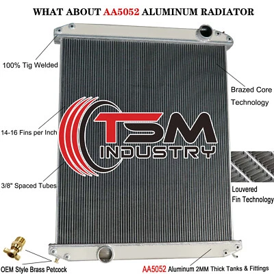 3 Row Radiator For 1996-2007 Freightliner Century Columbia Sterling Truck 12.7L Foto 1 de 4