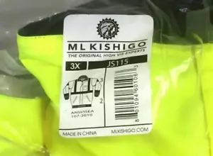 ML Kishigo JS115 High-Visibility Sport Jacket - Size 3XL! - Picture 1 of 3