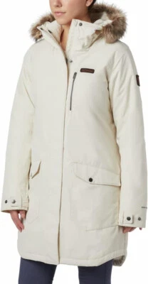 Chaqueta con Capucha Larga Columbia XL Suttle Mountain Tiza Nueva con Etiquetas $230 Foto 1 de 4