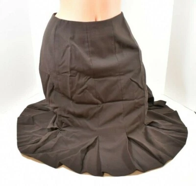 Women's New Direction Brown Lined Pleated Skirt  Size 6 Foto 1 de 4