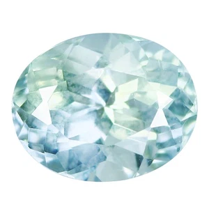 1.09 Ct IF Superb Perfect Oval 6.9 x 5.6 MM 100% Natural Green Brazil Aquamarine - Picture 1 of 5